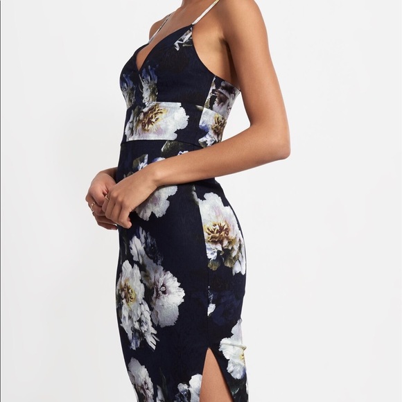 Dynamite Floral Bodycon Bustier Dress - Picture 3 of 3